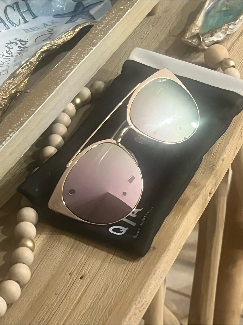 Quay Australia “Tell Me Why” Cat-Eye Sunglasses